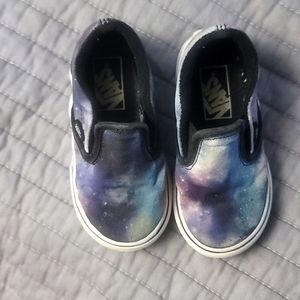 Toddler boys galaxy vans shoes size 7c